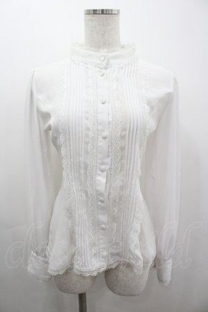 画像: ATELIER PIERROT / Calmato Blouse  白 I-26-03-12-003-EL-BL-SA-ZI
