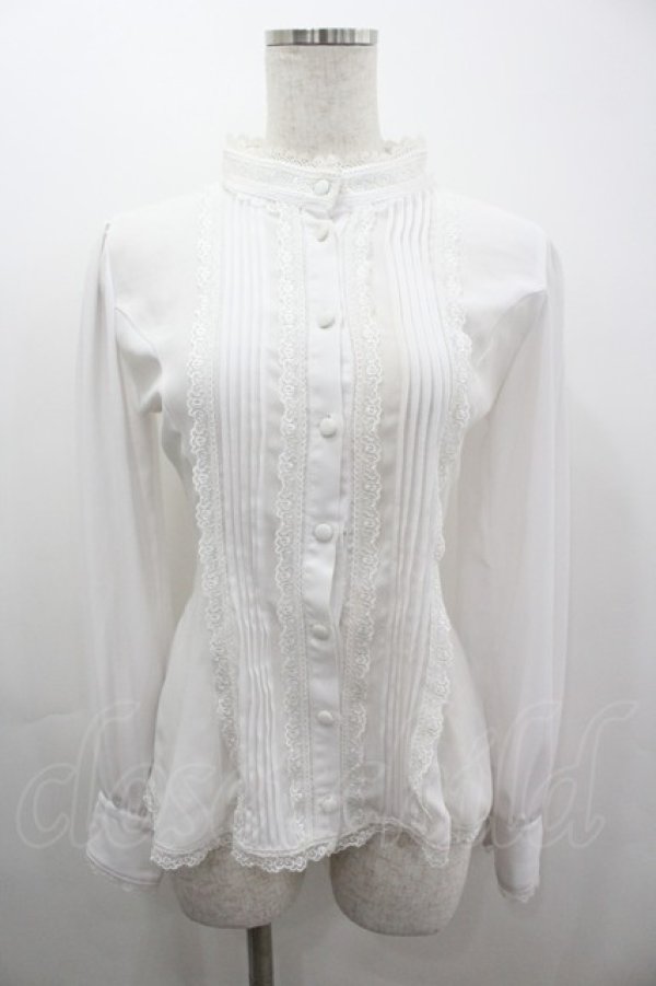 画像1: ATELIER PIERROT / Calmato Blouse  白 I-26-03-12-003-EL-BL-SA-ZI (1)
