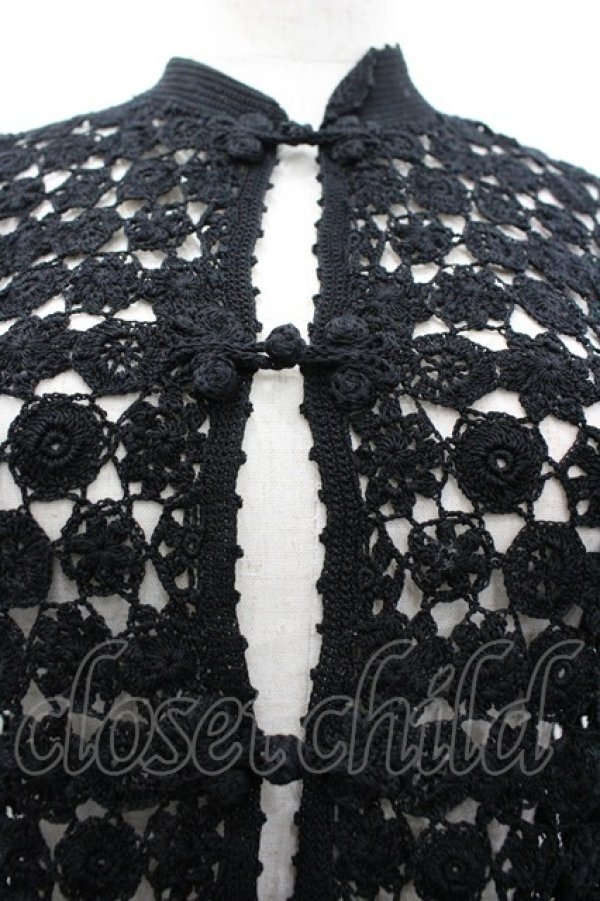 画像3: INGEBORG / ニットチャイナトップス  ブラック I-26-03-12-027-LO-TO-SA-ZI (3)