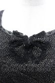 画像3: INGEBORG / ランダム水玉柄後ろボタンノースリーブブラウス  ブラック I-26-03-12-030-LO-BL-SA-ZI (3)