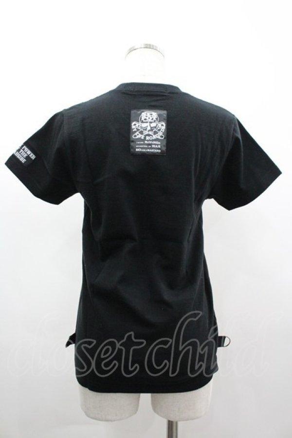 画像2: SEX POT ReVeNGe / ハンドプリントTシャツ  黒Ｘ白Ｘ赤 I-26-03-14-032-SP-TO-SA-ZI (2)