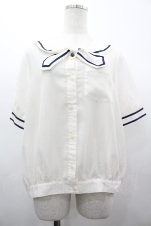 画像: Fi.n.t / シースルーセーラーブラウス  オフ I-26-03-14-004-CA-BL-TE-ZI