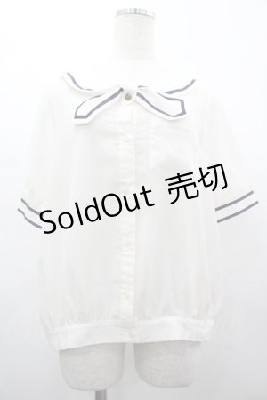 画像: Fi.n.t / シースルーセーラーブラウス  オフ I-26-03-14-004-CA-BL-TE-ZI