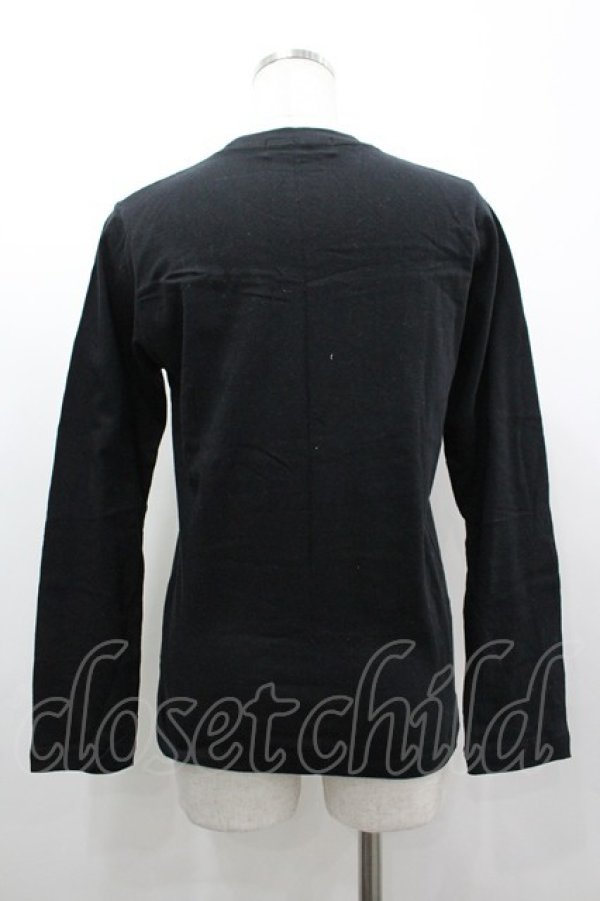 画像2: SEX POT ReVeNGe / ドクロプリントカットソー S 黒Ｘグレー I-26-03-14-037-SP-TO-SA-ZI (2)