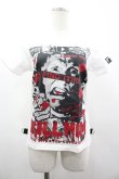 画像1: SEX POT ReVeNGe / KILLHIMプリントTシャツ S 白Ｘ黒Ｘ赤 I-26-03-14-038-SP-TO-SA-ZI (1)