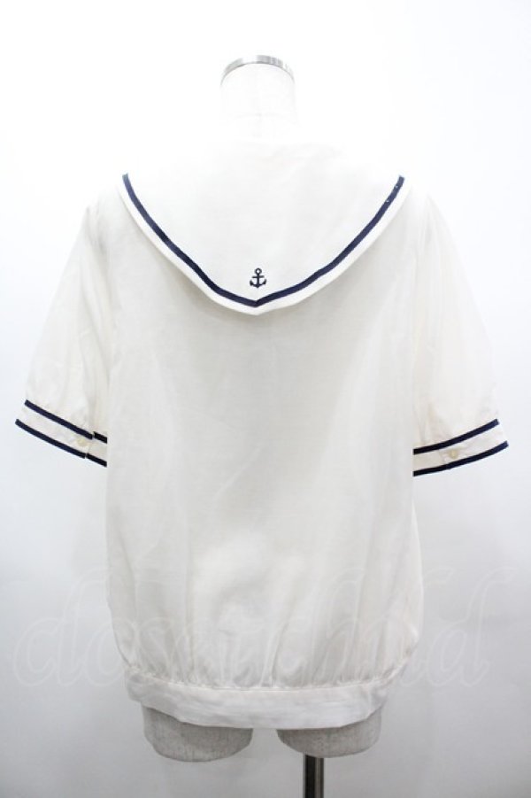 画像2: Fi.n.t / シースルーセーラーブラウス  オフ I-26-03-14-004-CA-BL-TE-ZI (2)