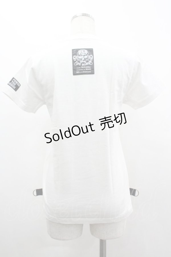 画像2: SEX POT ReVeNGe / 般若プリントTシャツ S 白Ｘ黒Ｘ赤 I-26-03-14-039-SP-TO-SA-ZI (2)