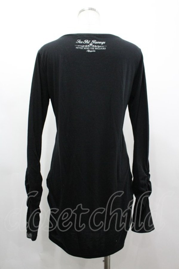 画像2: SEX POT ReVeNGe / SEXPOT KTOKYOキャラプリントカットソー S 黒Ｘカラフル I-26-03-14-041-SP-TO-SA-ZI (2)