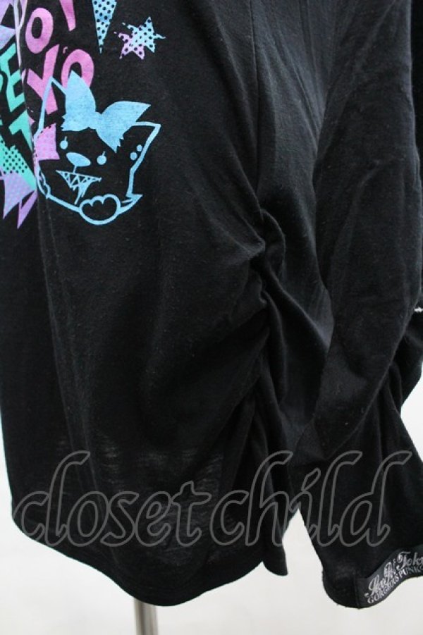 画像3: SEX POT ReVeNGe / SEXPOT KTOKYOキャラプリントカットソー S 黒Ｘカラフル I-26-03-14-041-SP-TO-SA-ZI (3)