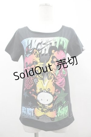 画像: SEX POT ReVeNGe / アニマルプリント半袖カットソー S 黒 I-26-03-14-042-SP-TO-SA-ZI