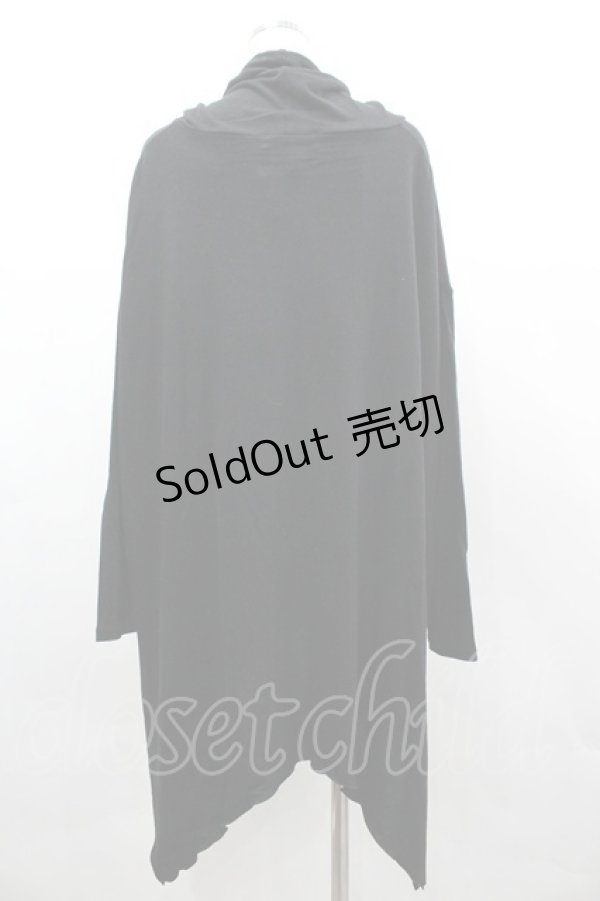 画像2: ALGONQUINS / スケルトンハイネックロングトップス F 黒 I-26-03-14-045-AL-TO-TE-ZI (2)