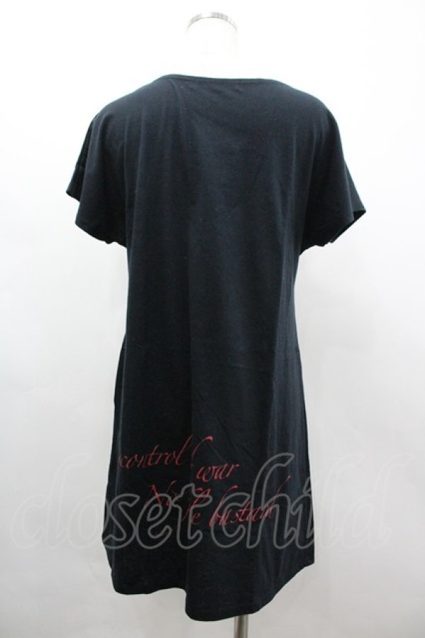 画像2: SEX POT ReVeNGe / キャラプリントロングTシャツ  黒Ｘ白Ｘ赤 I-26-03-14-049-SP-TO-SA-ZI (2)