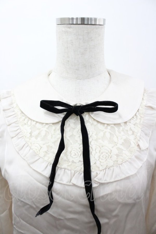 画像3: Fi.n.t / ヨークレース切替トップス F アイボリー I-26-03-14-005-CA-BL-TE-ZI (3)