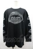 画像1: MALICIOUS.X / Sanpaku eyes long sleeve T-shirt  黒 I-26-03-14-052-PU-TO-TE-ZI (1)
