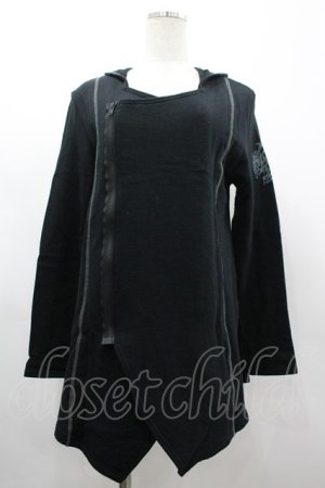 画像: ALGONQUINS / バックプリントパーカー F 黒 I-26-03-14-054-AL-TO-TE-ZI