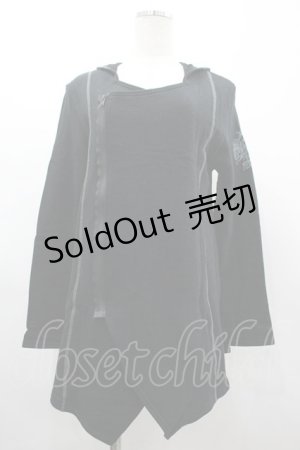 画像: ALGONQUINS / バックプリントパーカー F 黒 I-26-03-14-054-AL-TO-TE-ZI