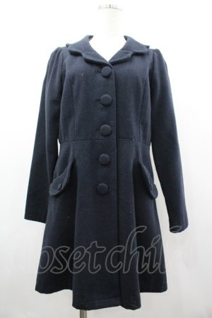 画像: Fi.n.t / スカラップ襟コート F ネイビー I-26-03-14-059-CA-CO-TE-ZI