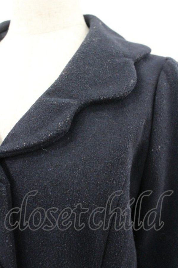 画像3: Fi.n.t / スカラップ襟コート F ネイビー I-26-03-14-059-CA-CO-TE-ZI (3)