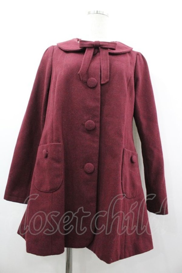 画像1: Fi.n.t / 丸襟コート F ワイン I-26-03-14-060-CA-CO-TE-ZI (1)