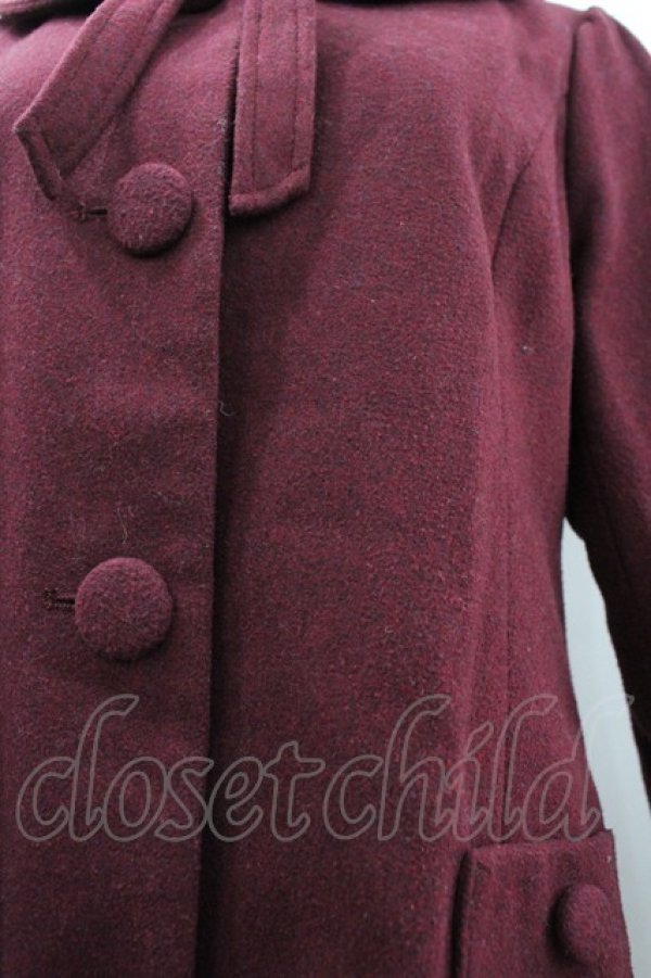 画像3: Fi.n.t / 丸襟コート F ワイン I-26-03-14-060-CA-CO-TE-ZI (3)