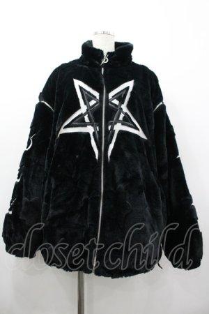 画像: PINKSPINK / Detachable Sleeve Pentagram Embroidered Jacket  黒 I-26-03-14-062-PU-JA-TE-ZI