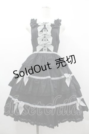 画像: BABY,THE STARS SHINE BRIGHT / セシリアジャンパースカート  黒 I-26-03-14-067-BA-OP-TE-ZI