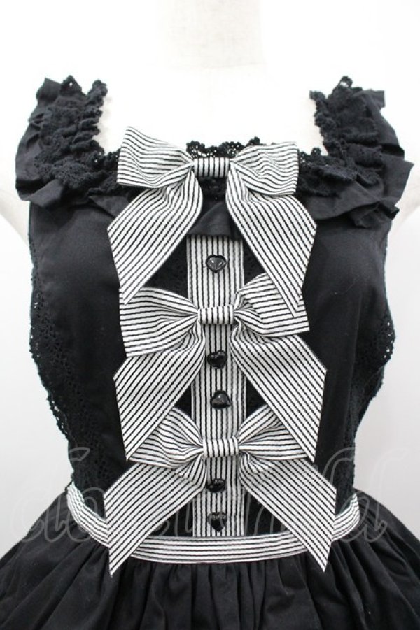 画像3: BABY,THE STARS SHINE BRIGHT / セシリアジャンパースカート  黒 I-26-03-14-067-BA-OP-TE-ZI (3)