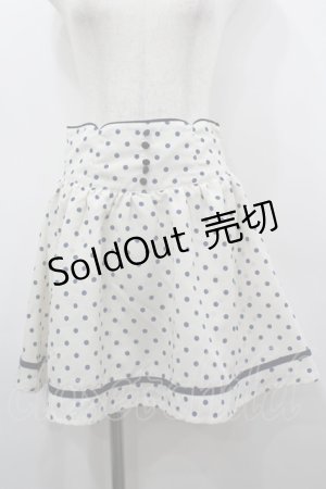 画像: F i.n.t / ドットミニスカパン F アイボリー×ネイビー I-26-03-14-072-CA-PA-TE-ZI