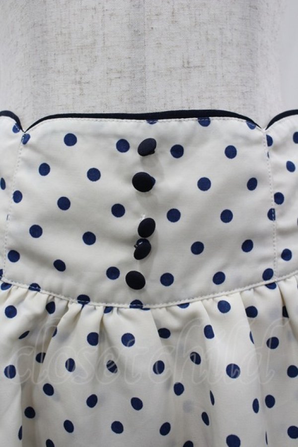 画像3: F i.n.t / ドットミニスカパン F アイボリー×ネイビー I-26-03-14-072-CA-PA-TE-ZI (3)