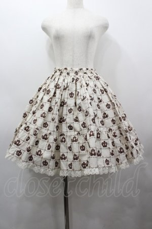 画像: metamorphose / スワンレースフリルミニスカート  アイボリー I-26-03-14-073-ME-SK-TE-ZI