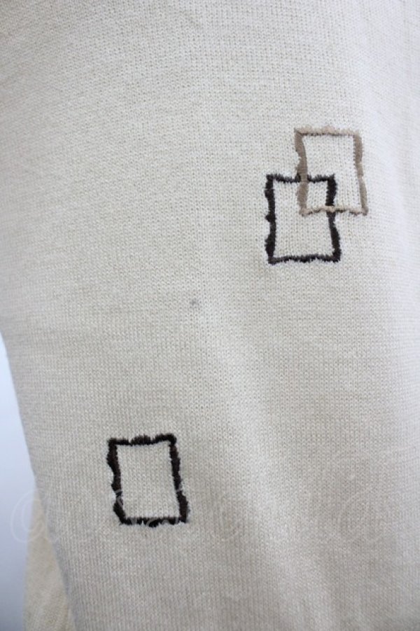 画像3: axes femme / 額縁刺繍カーディガン M アイボリー I-26-03-14-007-AX-TO-TE-ZI (3)