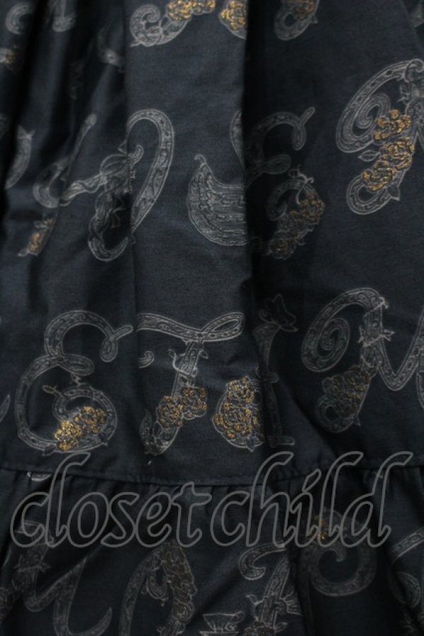 画像2: metamorphose / Romantic alphabetフリルスカート  グリーン I-26-03-14-074-ME-SK-TE-ZI (2)