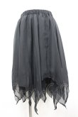 画像1: BPN / イレギュラーシフォンスカート M 黒 I-26-03-14-083-GO-BL-TE-ZI (1)