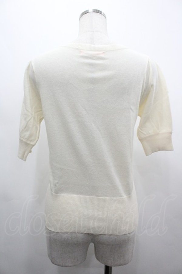 画像2: Fi.n.t / リボンボタンカーディガン  アイボリー I-26-03-14-009-CA-TO-TE-ZI (2)