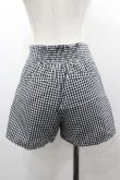 画像3: Fi.n.t / フリルポケットギンガムチェックショートパンツ F 黒×白 I-26-03-14-094-CA-SK-TE-ZI (3)