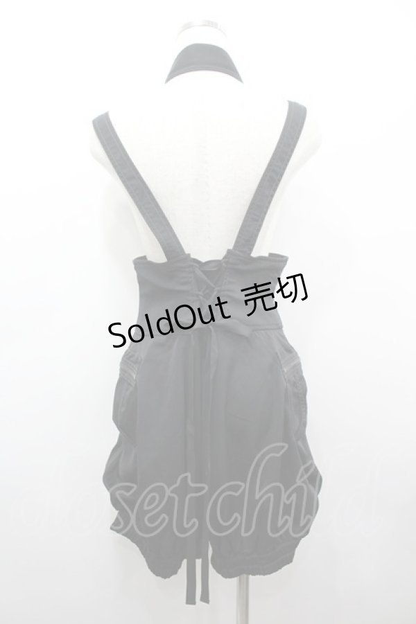 画像3: ALGONQUINS / サスペンダーバルーンパンツ F 黒 I-26-03-14-095-AL-PA-TE-ZI (3)