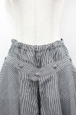 画像2: ALGONQUINS / ストライプフリルパンツ  黒Ｘ白 I-26-03-14-096-AL-PA-SA-ZI (2)