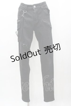 画像: KILL STAR / フラップデニムパンツ S 黒 I-26-03-14-098-SL-OP-TE-ZI