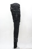 画像2: KILL STAR / フラップデニムパンツ S 黒 I-26-03-14-098-SL-OP-TE-ZI (2)