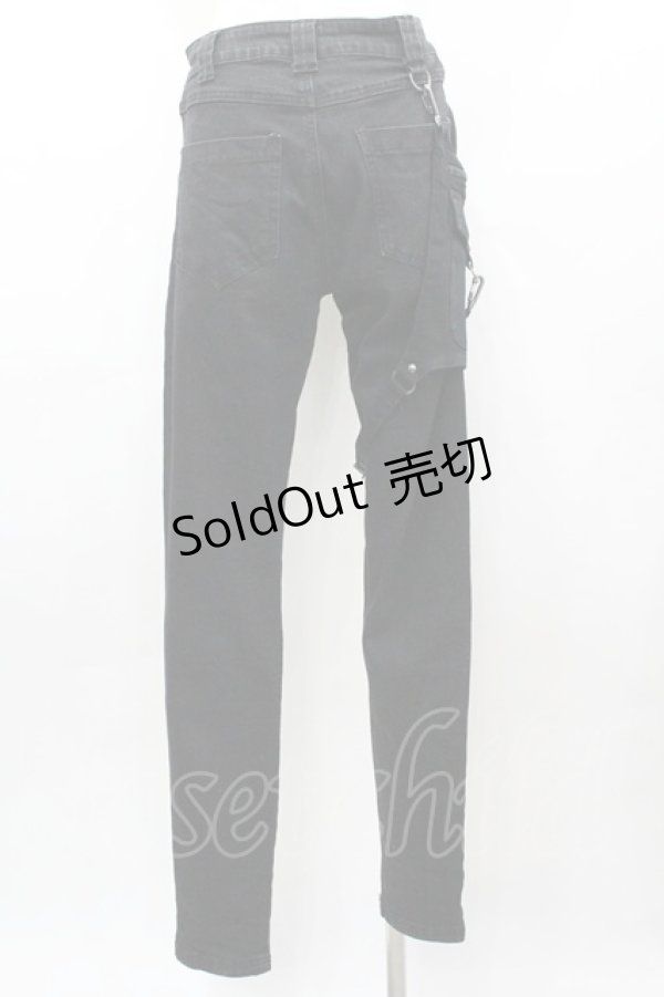 画像3: KILL STAR / フラップデニムパンツ S 黒 I-26-03-14-098-SL-OP-TE-ZI (3)