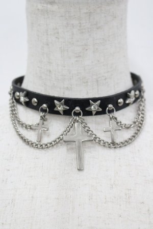 画像: GOTHPUNKその他 / チョーカー  黒 I-26-03-14-107-GO-AC-TE-ZI