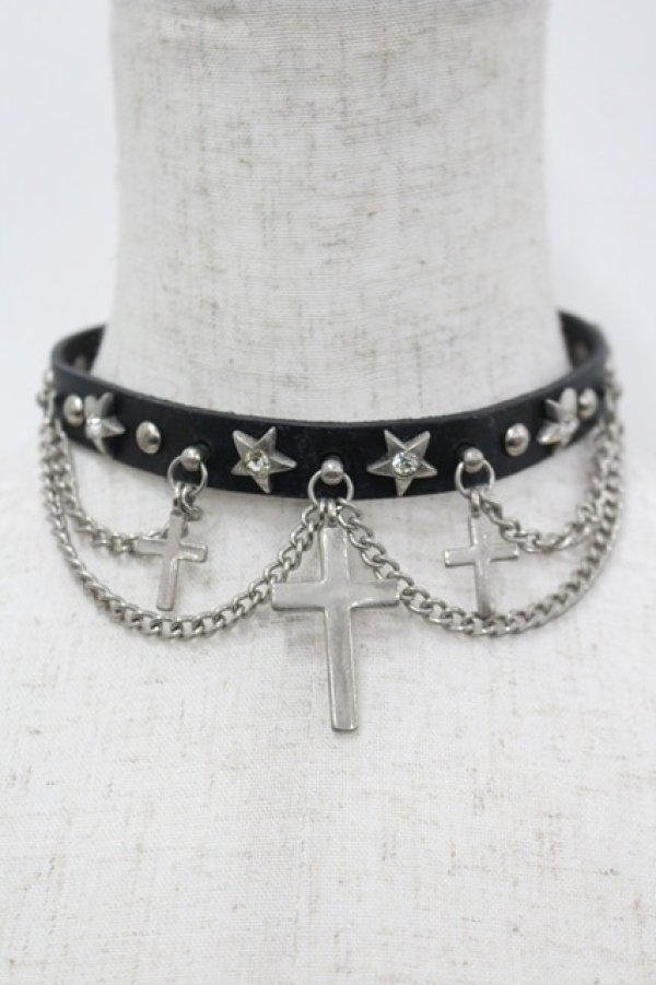 画像1: GOTHPUNKその他 / チョーカー  黒 I-26-03-14-107-GO-AC-TE-ZI (1)