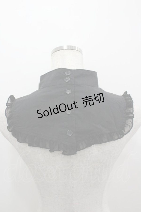 画像3: ATELIER PIERROT / 編上げ付け襟  黒 I-26-03-14-109-EL-ZA-TE-ZI (3)