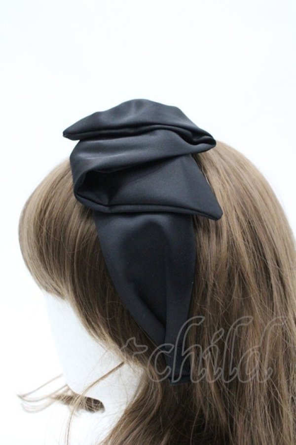 画像2: Secret Honey / リボンカチューシャ  黒 I-26-03-14-113-CA-AC-TE-ZI (2)