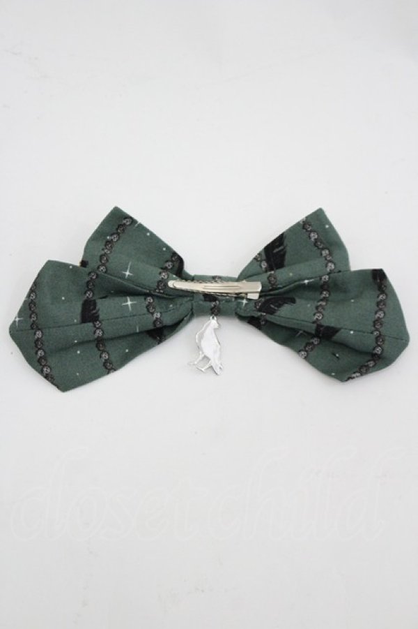 画像3: metamorphose / Dark night guardianリボンクリップ  グリーン I-26-03-14-118-ME-AC-TE-ZI (3)