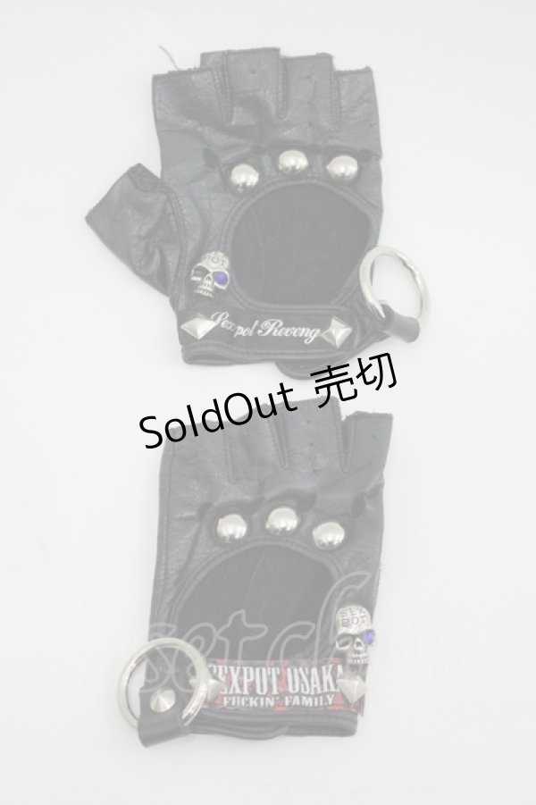 画像1: SEX POT ReVeNGe / グローブ  黒 I-26-03-14-121-SP-ZA-TE-ZI (1)