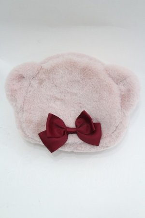 画像: m petit by misako / AM*クマサンポーチ  ピンク I-26-03-14-125-LO-ZA-TE-ZI