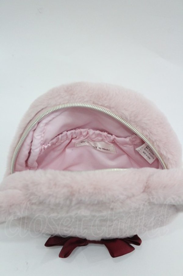画像3: m petit by misako / AM*クマサンポーチ  ピンク I-26-03-14-125-LO-ZA-TE-ZI (3)