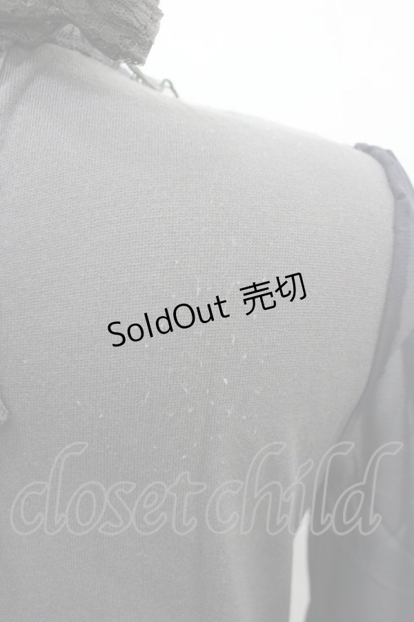 画像3: axes femme / 異素材使いブラウス風プルオーバー M グレー I-26-03-14-017-AX-TO-TE-ZI (3)