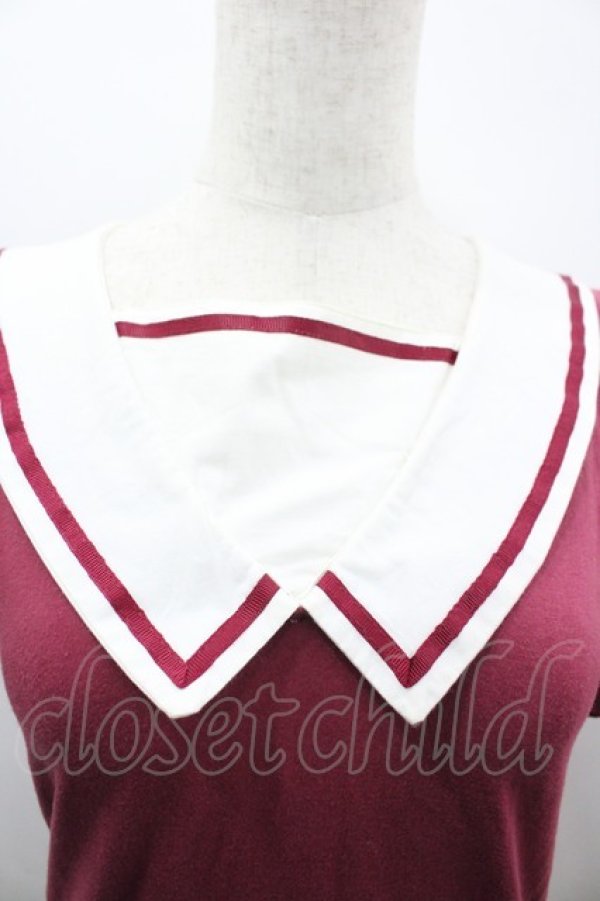 画像3: Fi.n.t / セーラー襟半袖カットソー  赤Ｘ白 I-26-03-14-018-CA-TO-SA-ZI (3)
